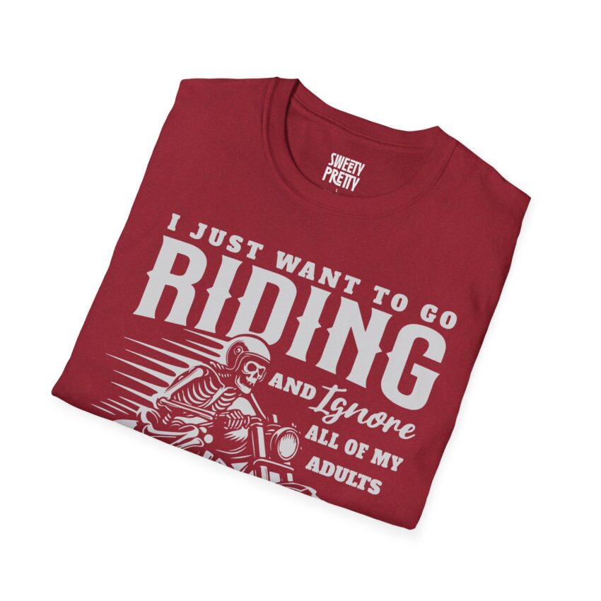 Men's Riding Humor T-Shirt, Motorcycle Lover Gift, Unisex Vintage Graphic Tee, Casual Wear, Cool Biker Apparel - Image 34