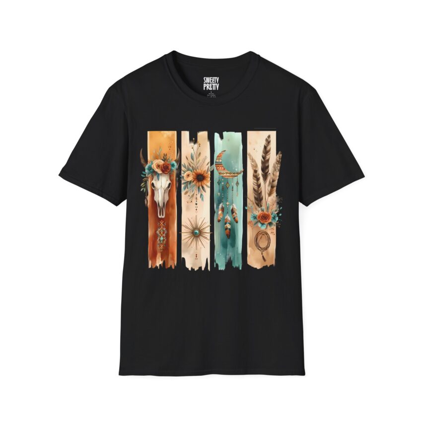 Boho-Inspired Graphic T-Shirt, Casual Wear, Gift for Nature Lovers, Summer Fashion, Bohemian Apparel, Festival Outfit - Image 6