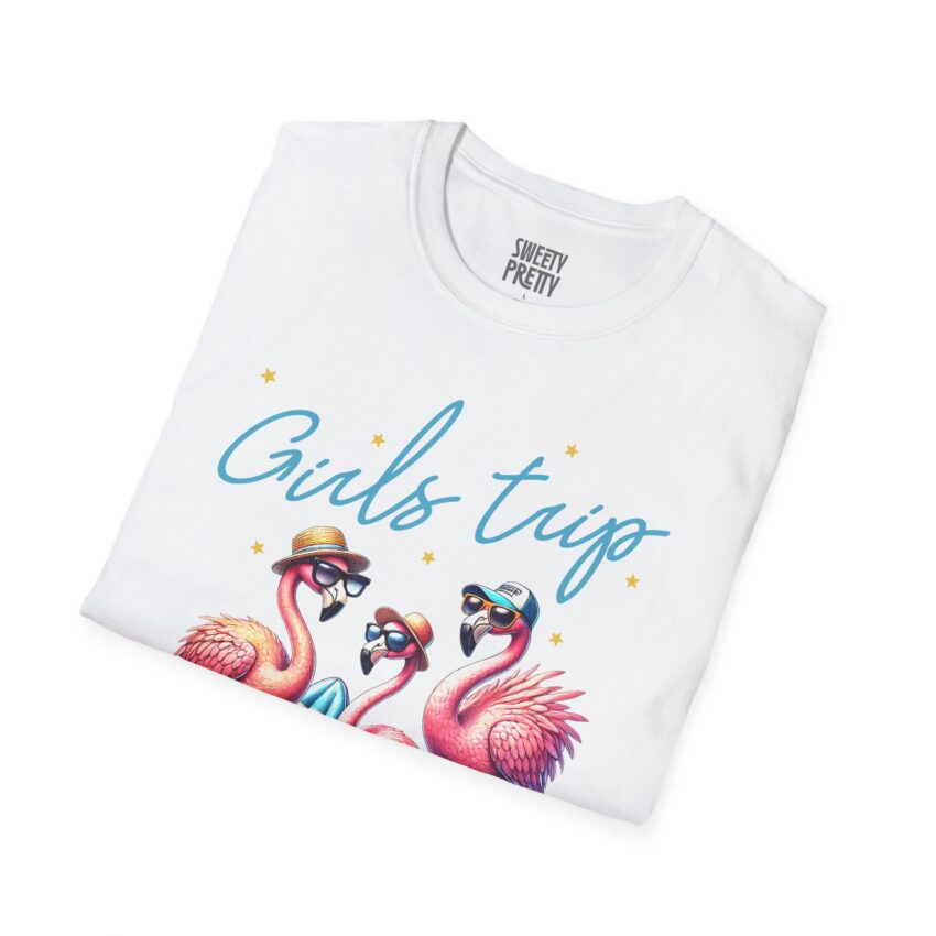 Girls Trip Flamingo T-Shirt, Summer Vacation Tee, Beach Party Shirt, Gift for Friends, Girls Night Out Apparel - Image 2