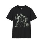 Funny Bigfoot and Alien Unisex T-Shirt, Quirky Graphic Tee, Gifts for Dad, Casual Everyday Wear, Humor Apparel