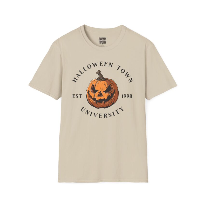 Halloween Town University T-Shirt, Unisex Halloween Tee, Fall Fashion, Pumpkin Graphic Shirt, Spooky Season Apparel, College Spirit Wear - Image 9