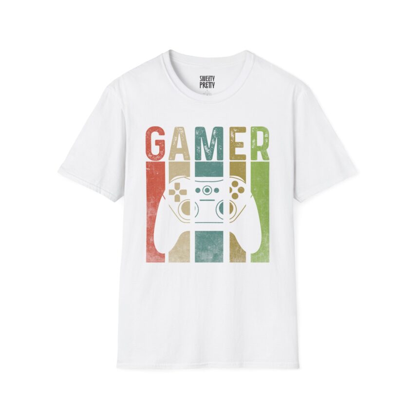 Gamer Unisex Softstyle T-Shirt, Casual Gift for Gamers, Fun Graphic Tee, Perfect Birthday Gift, Game Night Apparel, Gaming Enthusiast Shirt - Image 1