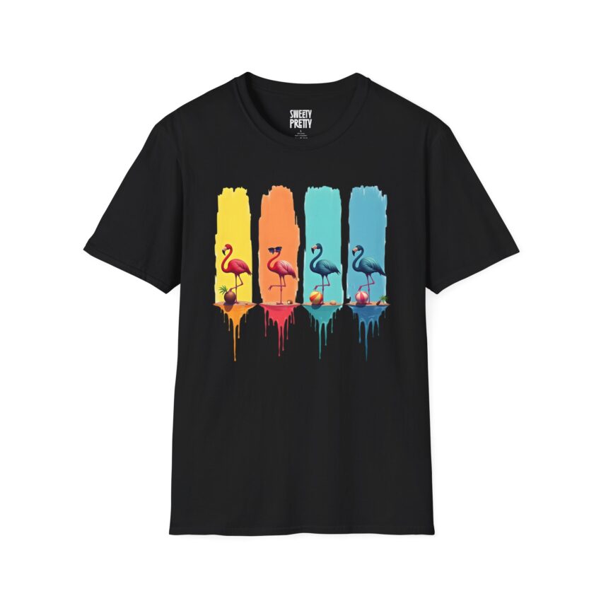 Vibrant Flamingo T-Shirt, Unisex Graphic Tee for Summer, Beach Vibes, Tropical Fun, Perfect Gift for Bird Lovers - Image 6