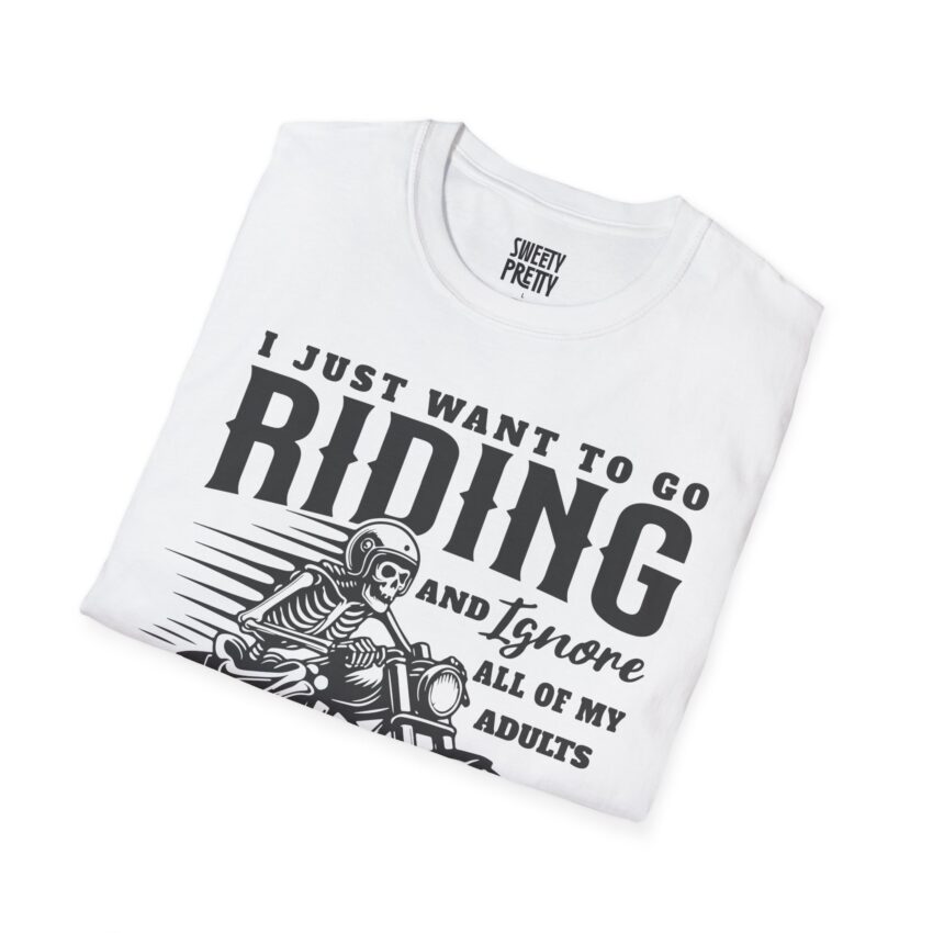 Men's Riding Humor T-Shirt, Motorcycle Lover Gift, Unisex Vintage Graphic Tee, Casual Wear, Cool Biker Apparel - Image 2