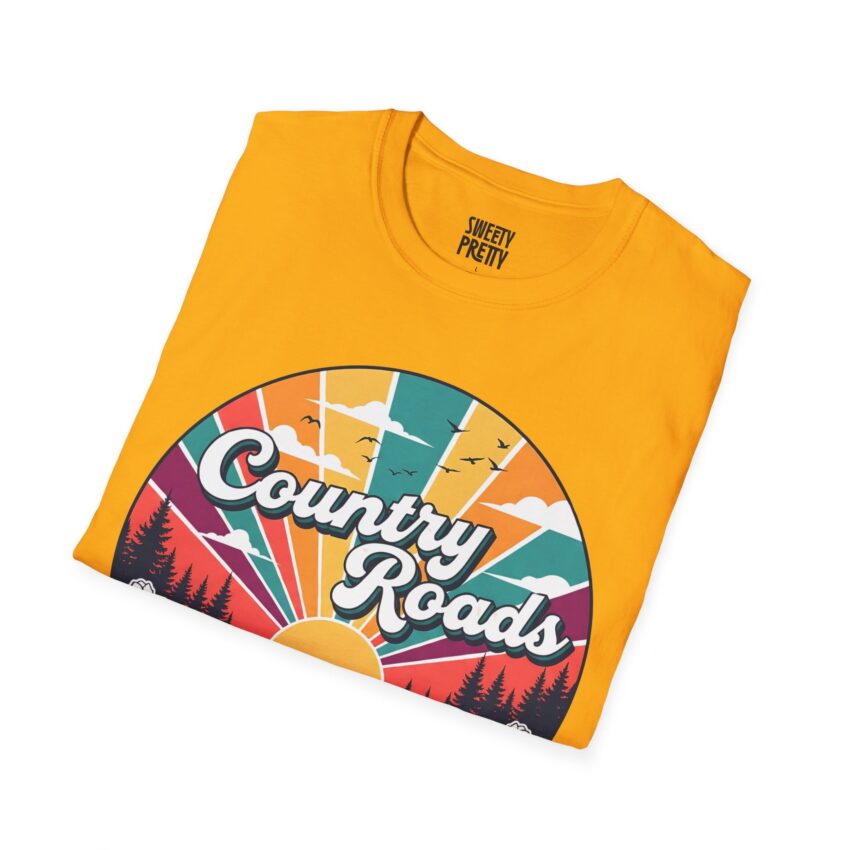 Retro Country Roads T-Shirt, Casual Tee, Outdoor Adventure Apparel, Gift for Nature Lovers, Summer Vacation Top - Image 10