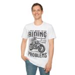 Men's Riding Humor T-Shirt, Motorcycle Lover Gift, Unisex Vintage Graphic Tee, Casual Wear, Cool Biker Apparel - Image 3