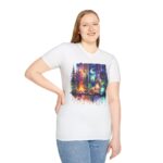 Cozy Camping Tee, Unisex Softstyle T-Shirt for Nature Lovers, Outdoor Adventure Shirt, Festival Outing Attire, Gift for Hikers - Image 3