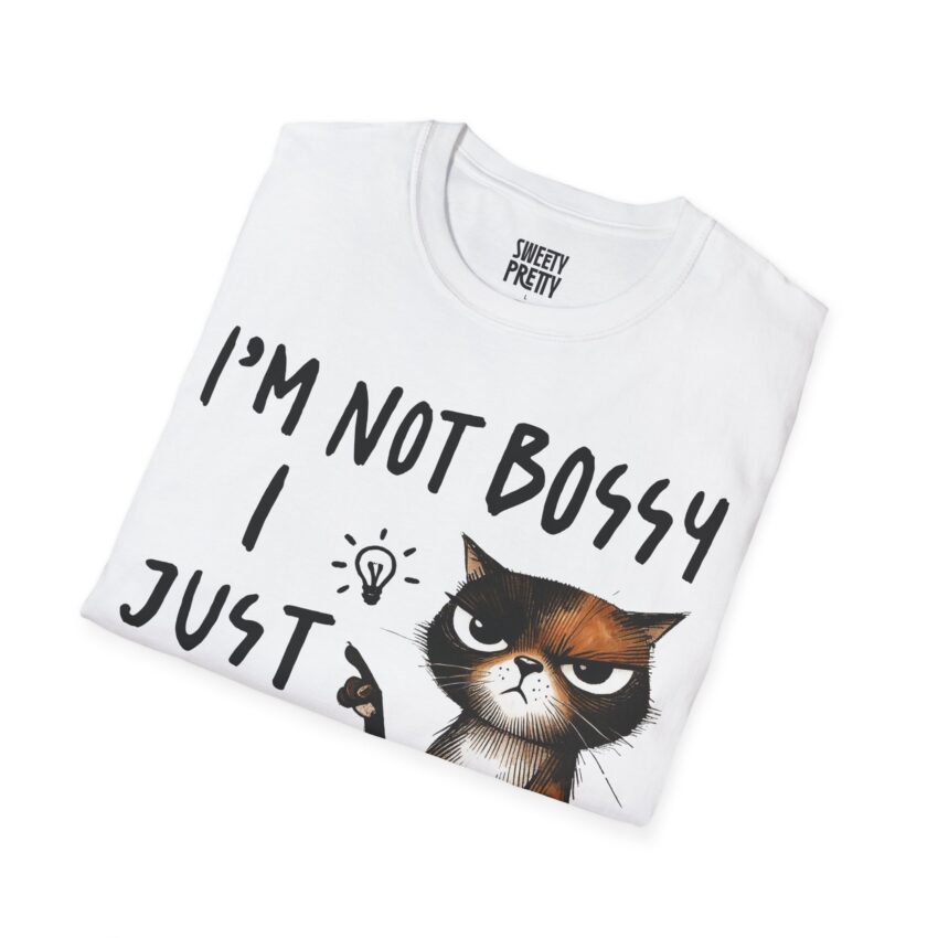 Funny Cat Quote T-Shirt: I'm Not Bossy, I Just Have Better Ideas, Gift for Cat Lovers, Casual Humor Tee, Cool Fashion, Perfect Birthday Gift - Image 2
