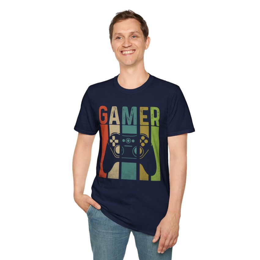Gamer Unisex Softstyle T-Shirt, Casual Gift for Gamers, Fun Graphic Tee, Perfect Birthday Gift, Game Night Apparel, Gaming Enthusiast Shirt - Image 11