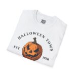 Halloween Town University T-Shirt, Unisex Halloween Tee, Fall Fashion, Pumpkin Graphic Shirt, Spooky Season Apparel, College Spirit Wear - Image 4