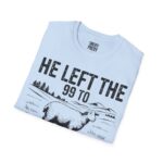 He Left the 99 Unisex Softstyle T-Shirt, Faith-Based Gift, Christian Apparel, Religious Tee, Great for Church & Service - Image 13