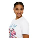Girls Trip Flamingo T-Shirt, Summer Vacation Tee, Beach Party Shirt, Gift for Friends, Girls Night Out Apparel - Image 3