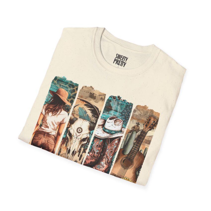 Bohemian Vibes Unisex Softstyle T-Shirt, Artistic Graphic Tee, Casual Wear, Summer Fashion, Unique Gift for Music Lovers - Image 7