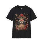 Cat Lover's Garden T-Shirt, Cute Cat Shirt, Floral Cat Tee, Gift for Cat Moms, Animal Lovers Fashion