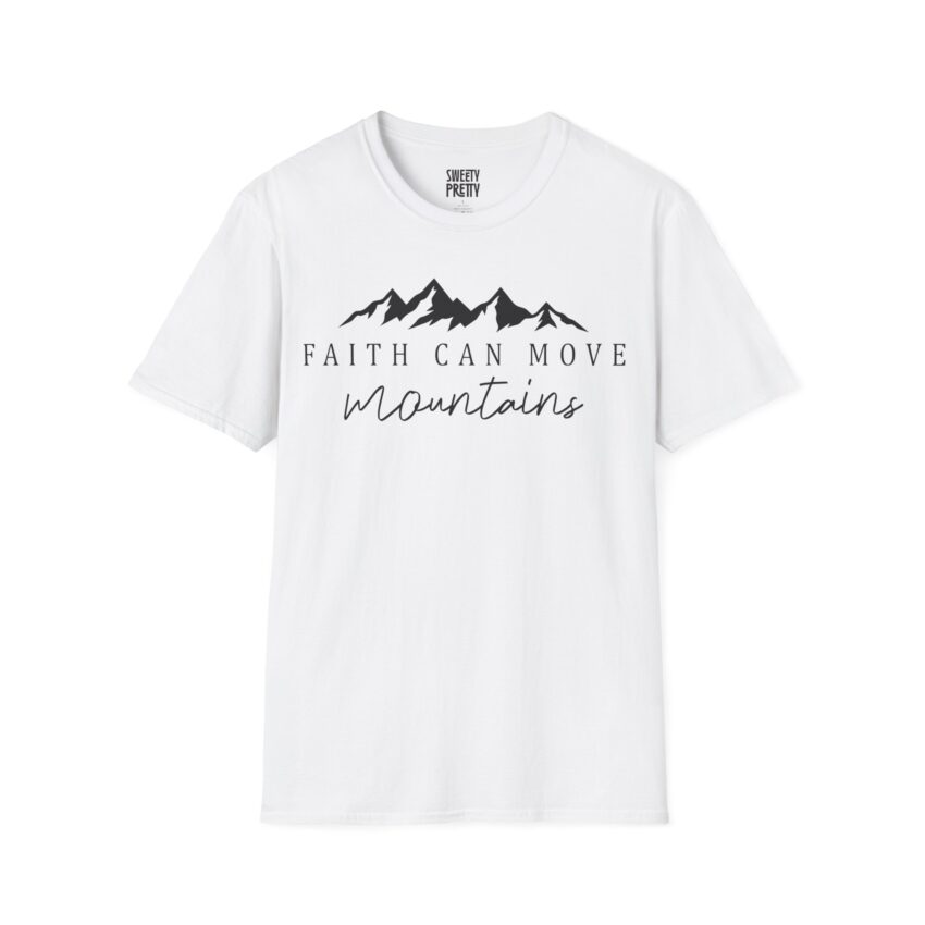 Inspirational Faith Mountain Unisex T-Shirt - Motivational Tee for Everyday Wear, Gift for Adventurers, Encouragement Apparel, [...] - Image 1