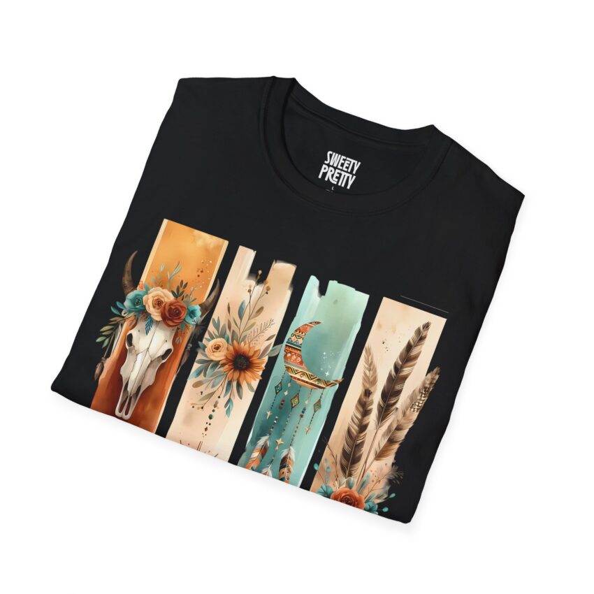 Boho-Inspired Graphic T-Shirt, Casual Wear, Gift for Nature Lovers, Summer Fashion, Bohemian Apparel, Festival Outfit - Image 7
