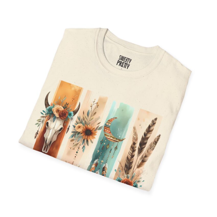 Boho-Inspired Graphic T-Shirt, Casual Wear, Gift for Nature Lovers, Summer Fashion, Bohemian Apparel, Festival Outfit - Image 9