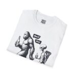 Funny Bigfoot and Alien Unisex T-Shirt, Quirky Graphic Tee, Gifts for Dad, Casual Everyday Wear, Humor Apparel - Image 6