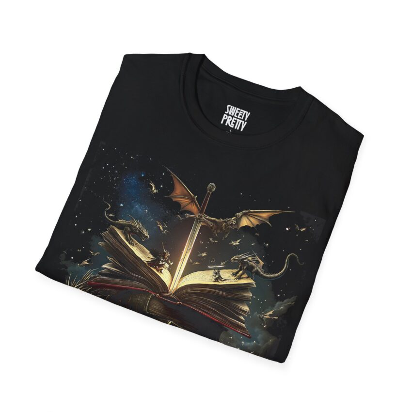 Magical Books T-Shirt, Literary Gift, Nerdy Apparel, Fantasy Lover Shirt, Reading Enthusiast Wear, Bookish Gift Idea - Image 2