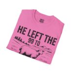 He Left the 99 Unisex Softstyle T-Shirt, Faith-Based Gift, Christian Apparel, Religious Tee, Great for Church & Service - Image 15