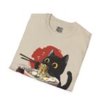 Cat Ramen Unisex T-Shirt, Cute Cat Shirt, Japanese Cat Tee, Foodie Gift, Animal Lover Apparel, Funny T-Shirt for Cat Lovers - Image 7