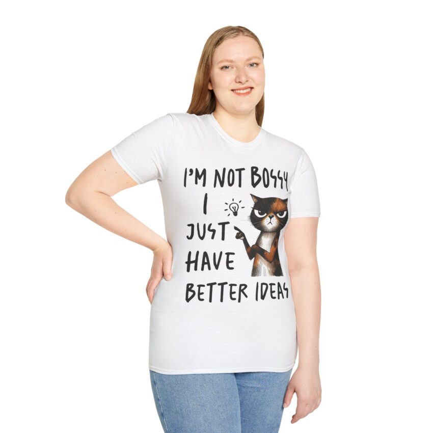 Funny Cat Quote T-Shirt: I'm Not Bossy, I Just Have Better Ideas, Gift for Cat Lovers, Casual Humor Tee, Cool Fashion, Perfect Birthday Gift - Image 3