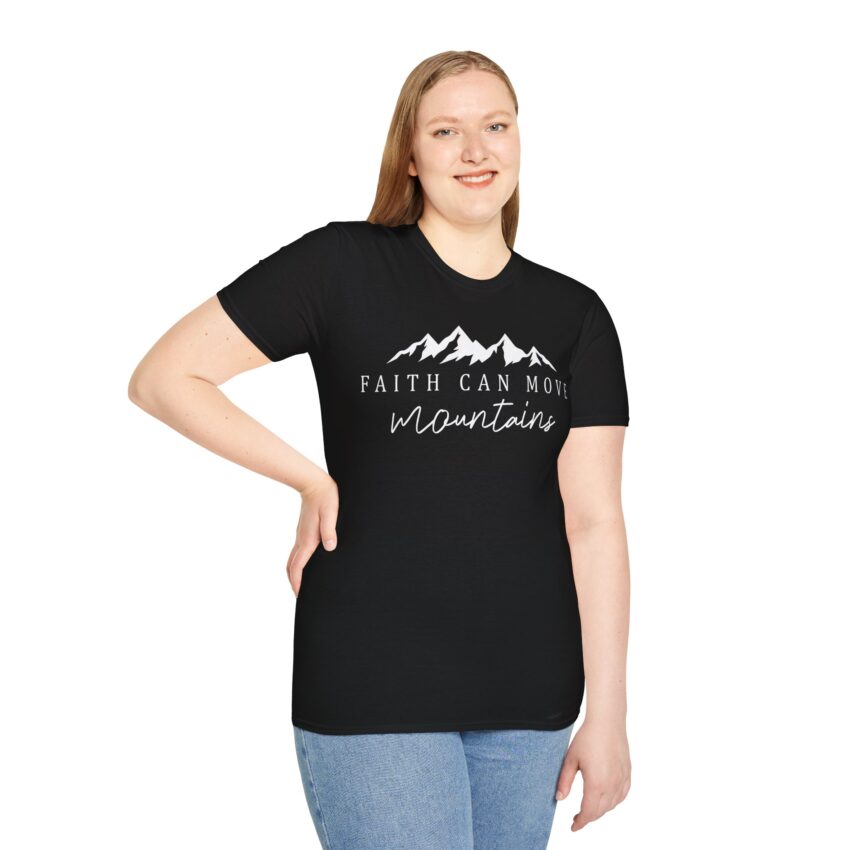 Inspirational Faith Mountain Unisex T-Shirt - Motivational Tee for Everyday Wear, Gift for Adventurers, Encouragement Apparel, [...] - Image 8