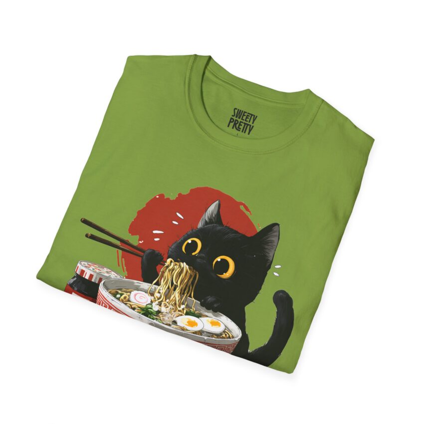 Cat Ramen Unisex T-Shirt, Cute Cat Shirt, Japanese Cat Tee, Foodie Gift, Animal Lover Apparel, Funny T-Shirt for Cat Lovers - Image 13