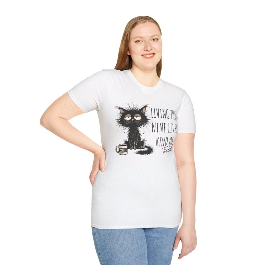 Whimsical Cat Lover T-Shirt | Funny Cat Shirt, Gift for Cat Owners, Cute Pet Apparel, Birthday Present, Cozy Wear - Image 3