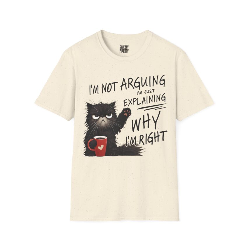 Funny Cat Quote T-Shirt, Comfy Casual Shirt, Gift for Cat Lovers, Humorous Tee, Perfect for Birthdays - Image 6