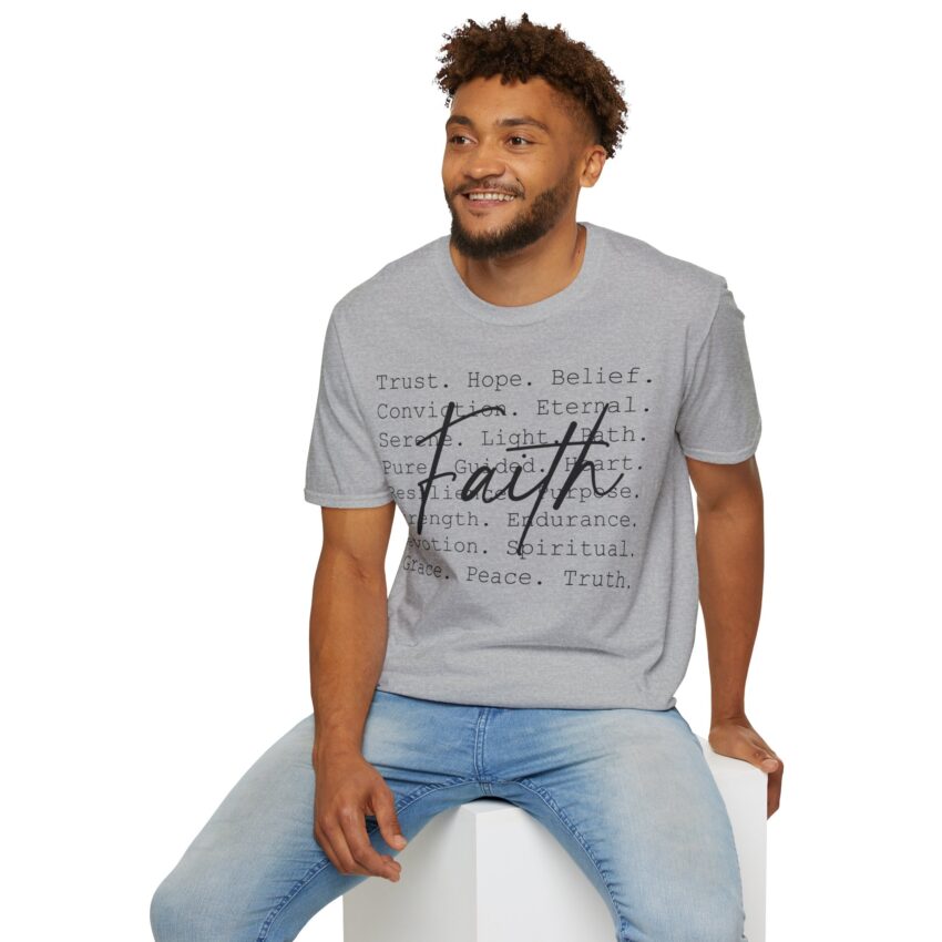 Faith-Inspired Unisex T-Shirt - Spiritual Tee for Daily Inspiration, Gift for Friends, Motivational Clothing, Casual Wear, Faith-Based [...] - Image 14