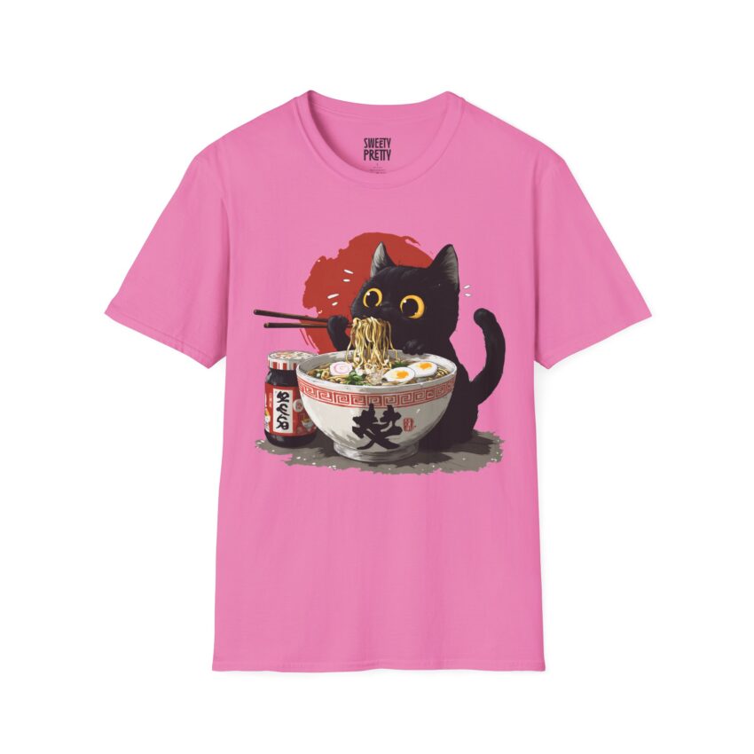 Cat Ramen Unisex T-Shirt, Cute Cat Shirt, Japanese Cat Tee, Foodie Gift, Animal Lover Apparel, Funny T-Shirt for Cat Lovers - Image 16
