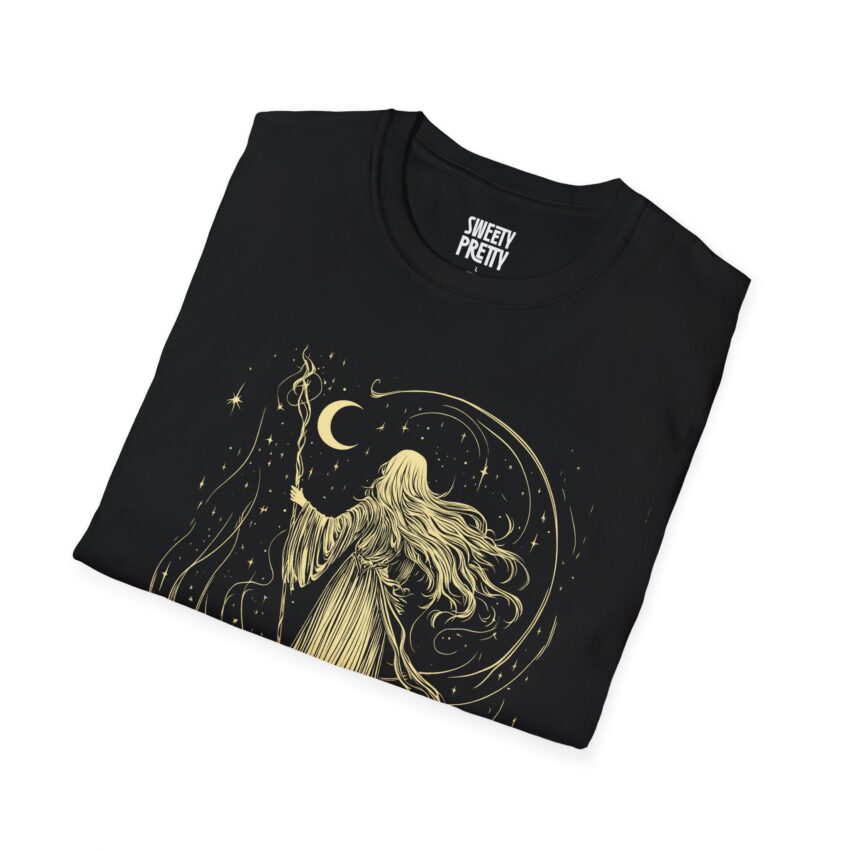 Mystical Moonlight T-Shirt | Unisex Softstyle Tee, Celestial Clothing, Witchy Apparel, Astrology Gift, Cosmic Fashion - Image 2