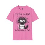 Funny Coffee Lover T-Shirt, It's Fine I'm Fine Tee, Unisex Graphic Shirt, Coffee Art Humor Top, Perfect Gift for Friends - Image 16