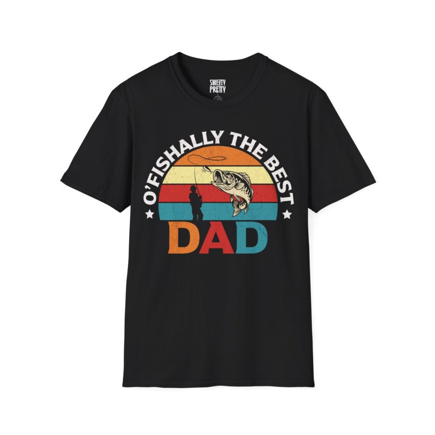 Fishing Dad T-Shirt, Unisex Softstyle Tee, Father's Day Gift, Casual Wear, Outdoor Enthusiast Shirt, Perfect for Dads - Image 1