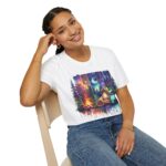 Cozy Camping Tee, Unisex Softstyle T-Shirt for Nature Lovers, Outdoor Adventure Shirt, Festival Outing Attire, Gift for Hikers - Image 4