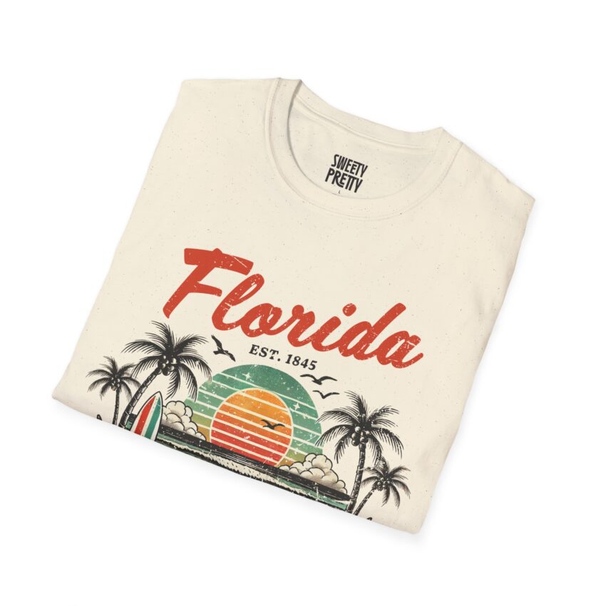 Florida Sunset Graphic T-Shirt, Softstyle Tee, Unisex Casual Wear, Summer Beach Shirt, Perfect Gift, Vacation Apparel - Image 5