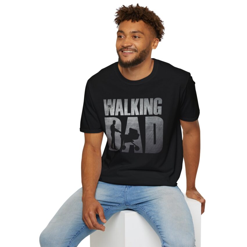 Walking Dad Unisex Softstyle T-Shirt, Funny Dad Tee, Gifts for Fathers Day, Dad Humor Shirt, Casual Wear, Gift for New Dads - Image 4