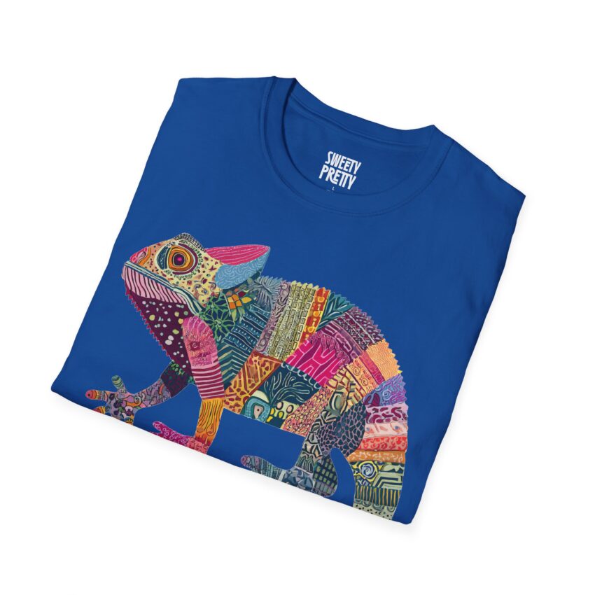 Colorful Chameleon Unisex Softstyle T-Shirt, Casual Wear, Unique Graphic Tee, Summer Fashion, Gift for Animal Lovers - Image 14