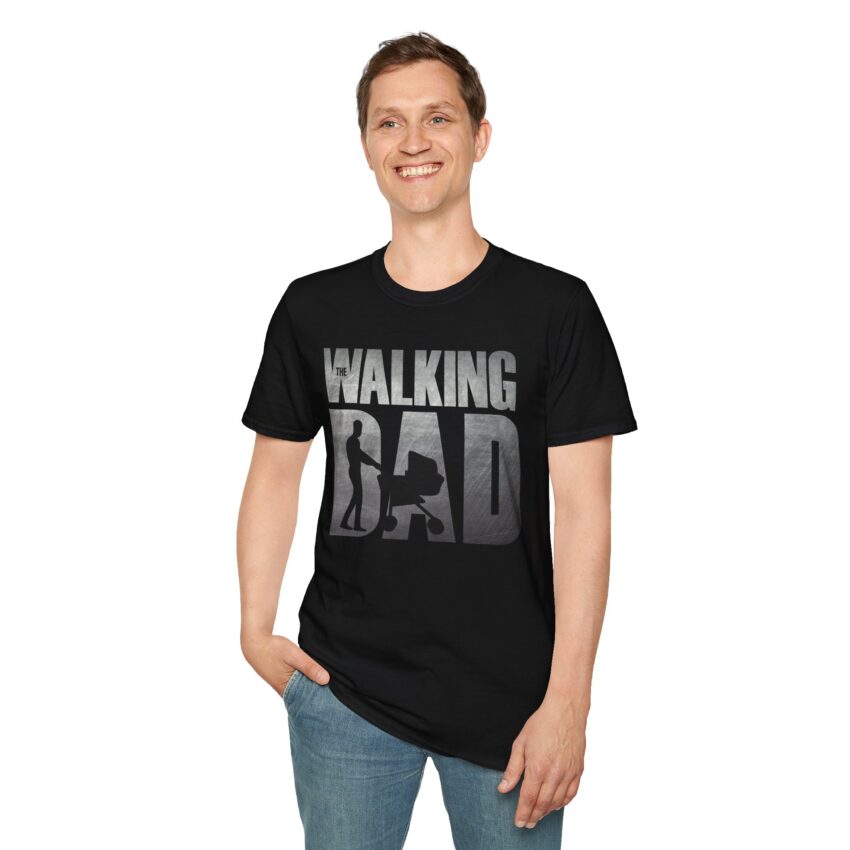 Walking Dad Unisex Softstyle T-Shirt, Funny Dad Tee, Gifts for Fathers Day, Dad Humor Shirt, Casual Wear, Gift for New Dads - Image 3