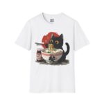 Cat Ramen Unisex T-Shirt, Cute Cat Shirt, Japanese Cat Tee, Foodie Gift, Animal Lover Apparel, Funny T-Shirt for Cat Lovers