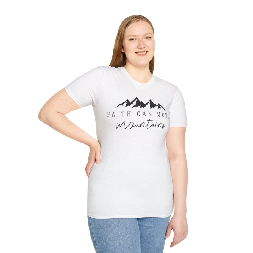 Inspirational Faith Mountain Unisex T-Shirt - Motivational Tee for Everyday Wear, Gift for Adventurers, Encouragement Apparel, [...] - Image 3