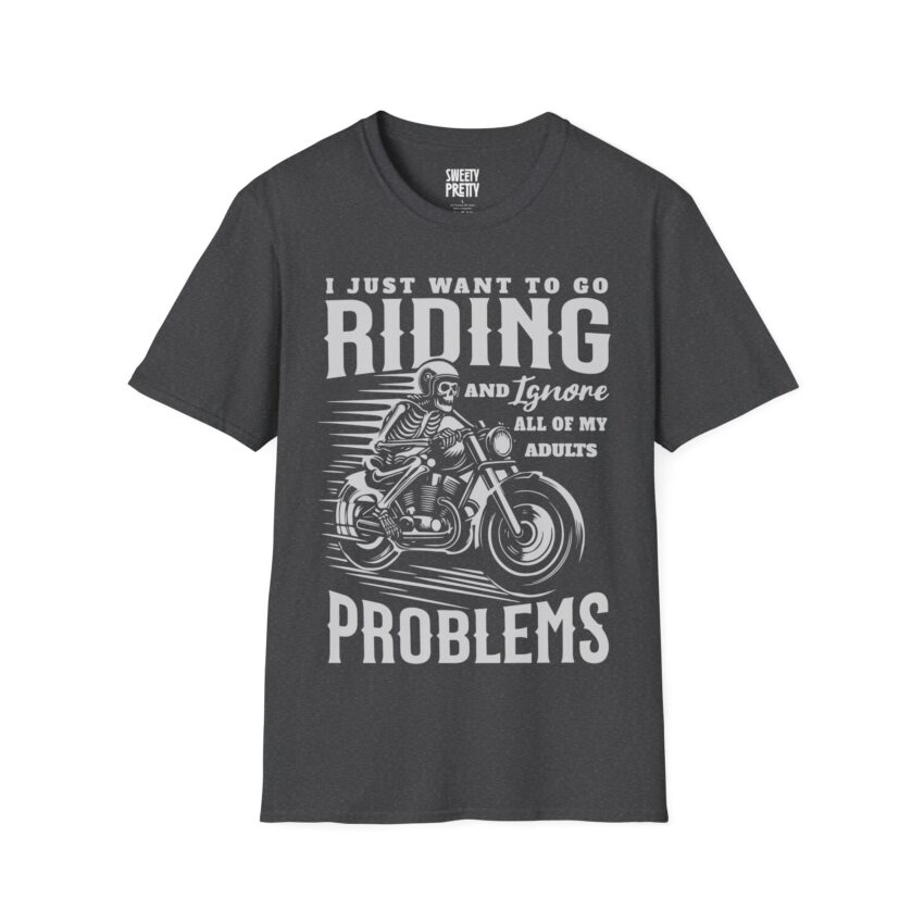 Men's Riding Humor T-Shirt, Motorcycle Lover Gift, Unisex Vintage Graphic Tee, Casual Wear, Cool Biker Apparel - Image 18