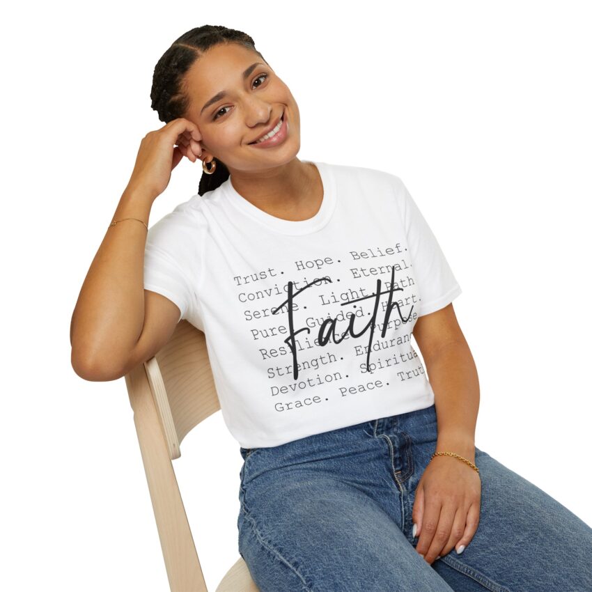 Faith-Inspired Unisex T-Shirt - Spiritual Tee for Daily Inspiration, Gift for Friends, Motivational Clothing, Casual Wear, Faith-Based [...] - Image 3