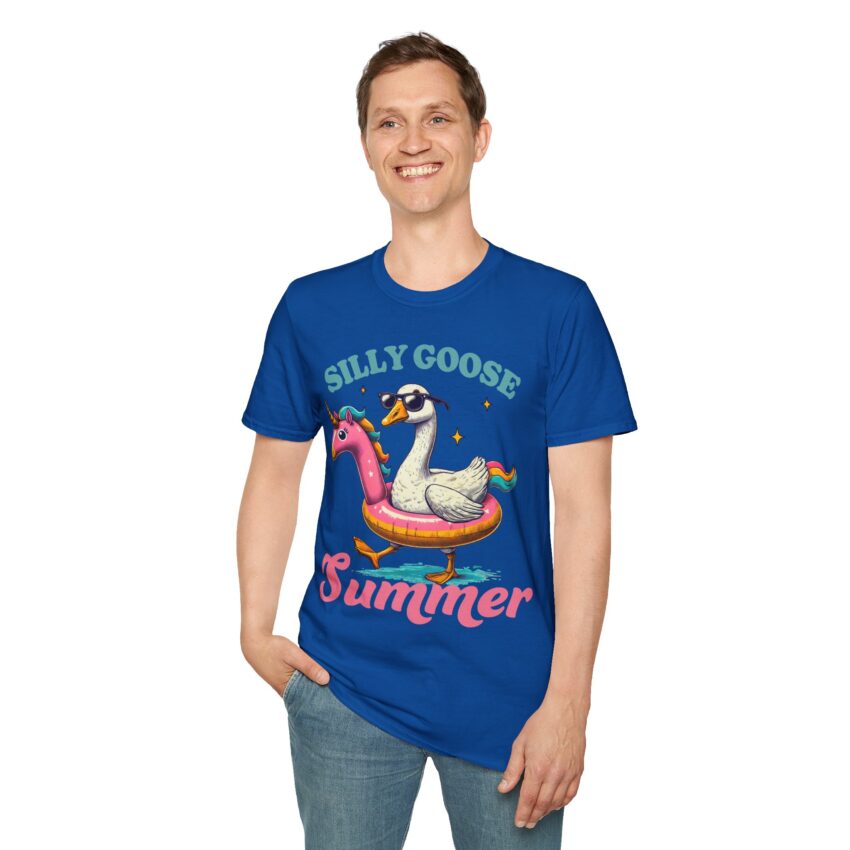 Silly Goose Summer T-Shirt for Fun Lovers, Humorous Unisex Tee, Summer Vacation Apparel, Perfect Gift for Friends, Casual Wear, Beach Party - Image 12