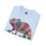 Colorful Chameleon Unisex Softstyle T-Shirt, Casual Wear, Unique Graphic Tee, Summer Fashion, Gift for Animal Lovers - Image 12