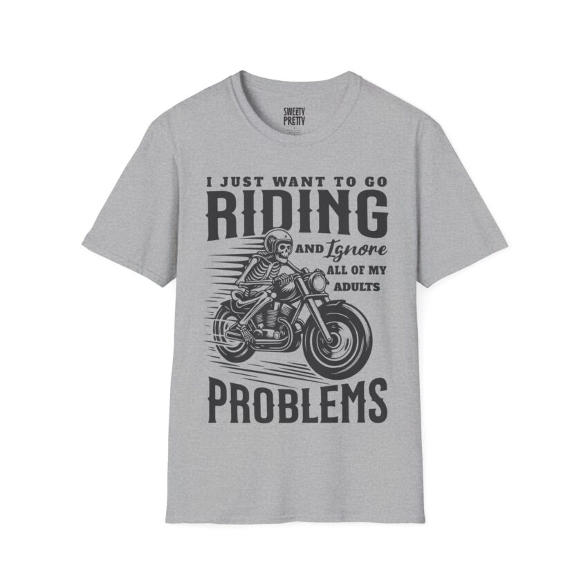 Men's Riding Humor T-Shirt, Motorcycle Lover Gift, Unisex Vintage Graphic Tee, Casual Wear, Cool Biker Apparel - Image 12