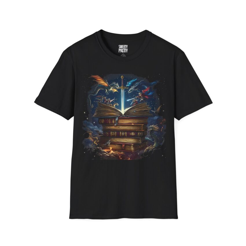 Fantasy Book Lover's Unisex T-Shirt | Perfect Gift for Readers, Book Clubs, Fantasy Events, Birthdays, and More - Image 1