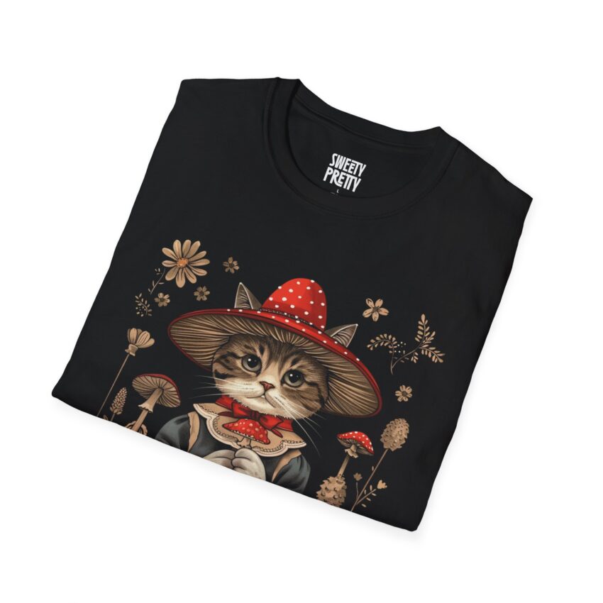 Cat Lover's Garden T-Shirt, Cute Cat Shirt, Floral Cat Tee, Gift for Cat Moms, Animal Lovers Fashion - Image 2