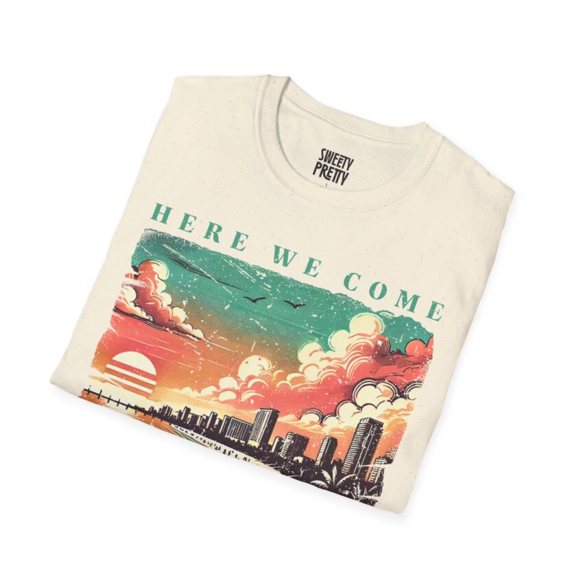 Miami Sunset Unisex Softstyle T-Shirt, Summer Vacation Tee, Beachwear, Travel Lover Shirt, Casual Outfit, Gift for Travelers - Image 5